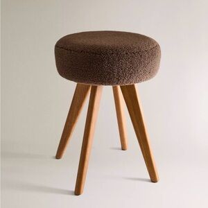 Zara Home Faux Shearling Stool